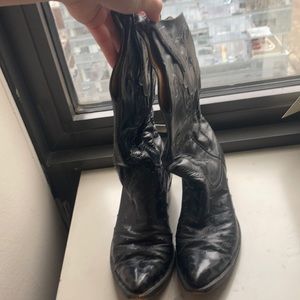 Rios of Mercedes black ostrich boots